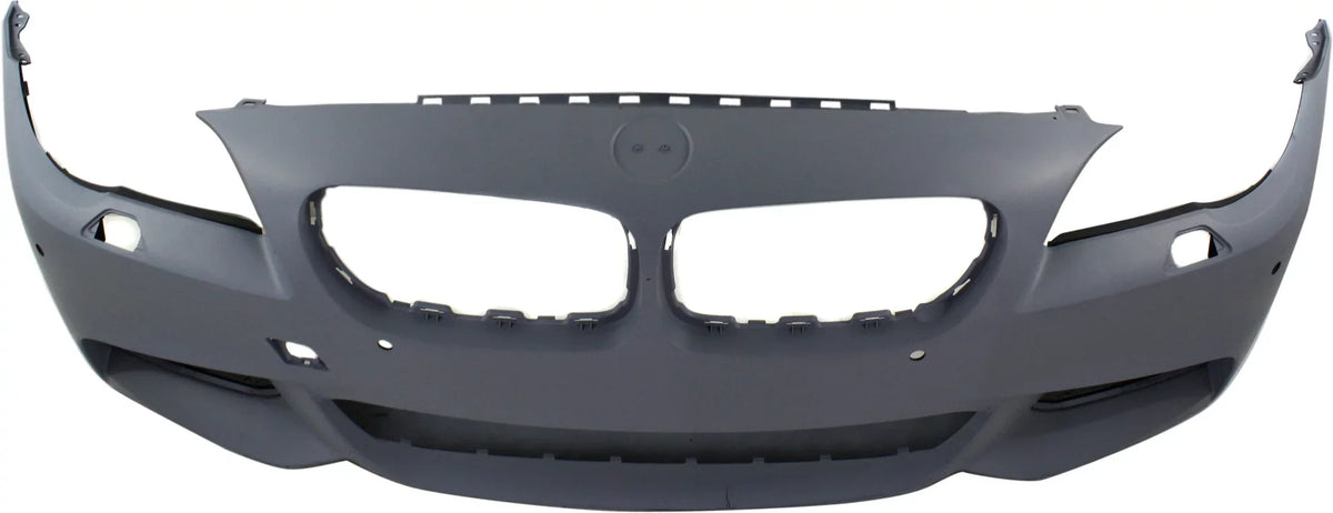 Front   Compatible For  5-Series 2011-2013 Primed with M Pkg with  Sensor Holes with Side View Camera Sedan
