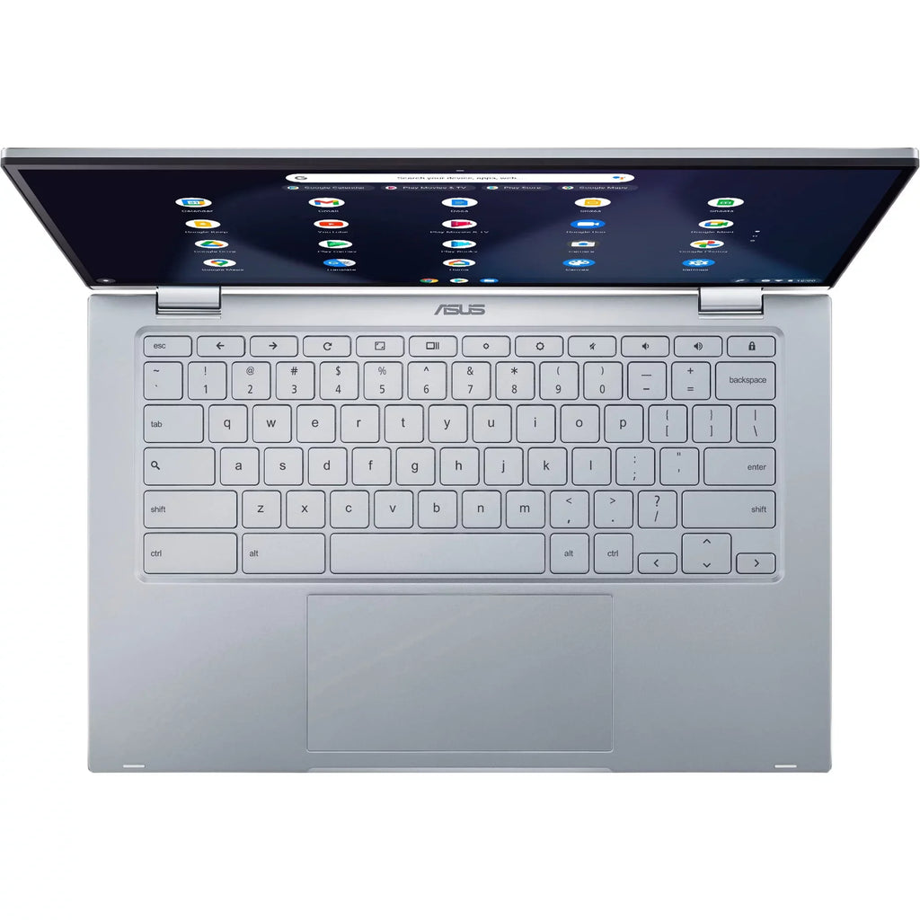 Chromebook Flip C433 14 2-in-1 Business Laptop 14"   Touchscreen Intel Core M3-8100Y Processor 8GB DDR4 64GB eMMC + 256GB  Card Intel  Graphics 615 -C Webcam Chrome  Silver
