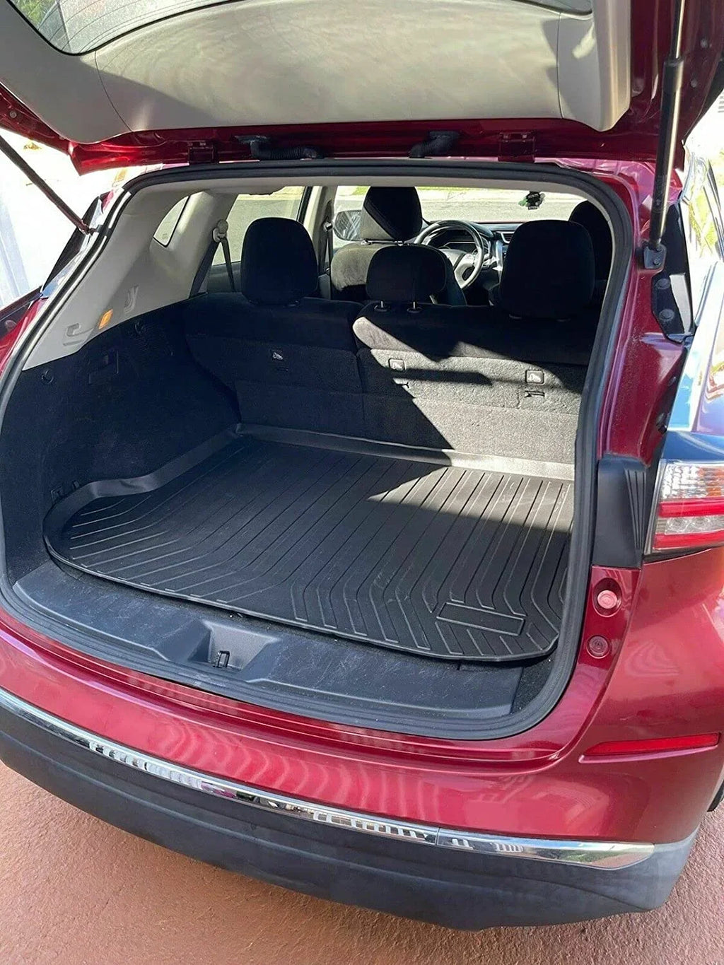 Cargo Liner – Trunk Mat for Nissan Murano 2015-2024 – Weather-Resistant Trunk Mats for Cars with Raised Lip – Non-Slip Car Trunk Mat Rubber – Easy to Install – Laser Pre-Cut Design