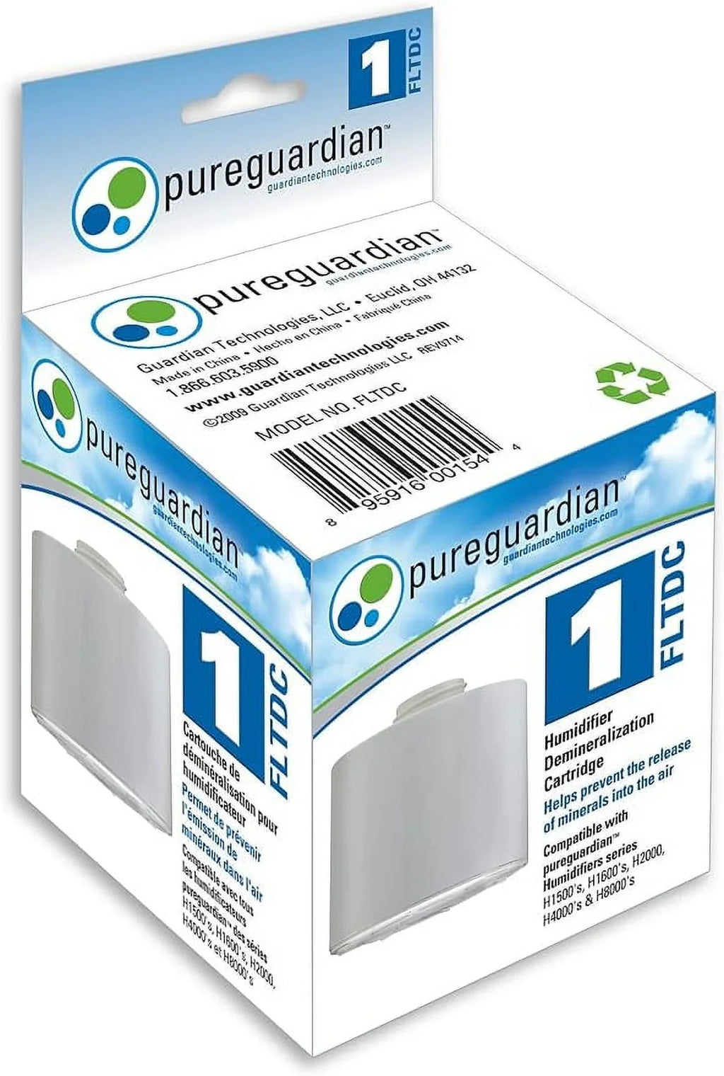 PureGuardian Guardian Technologies  Humidifier Demineralization Filter, White