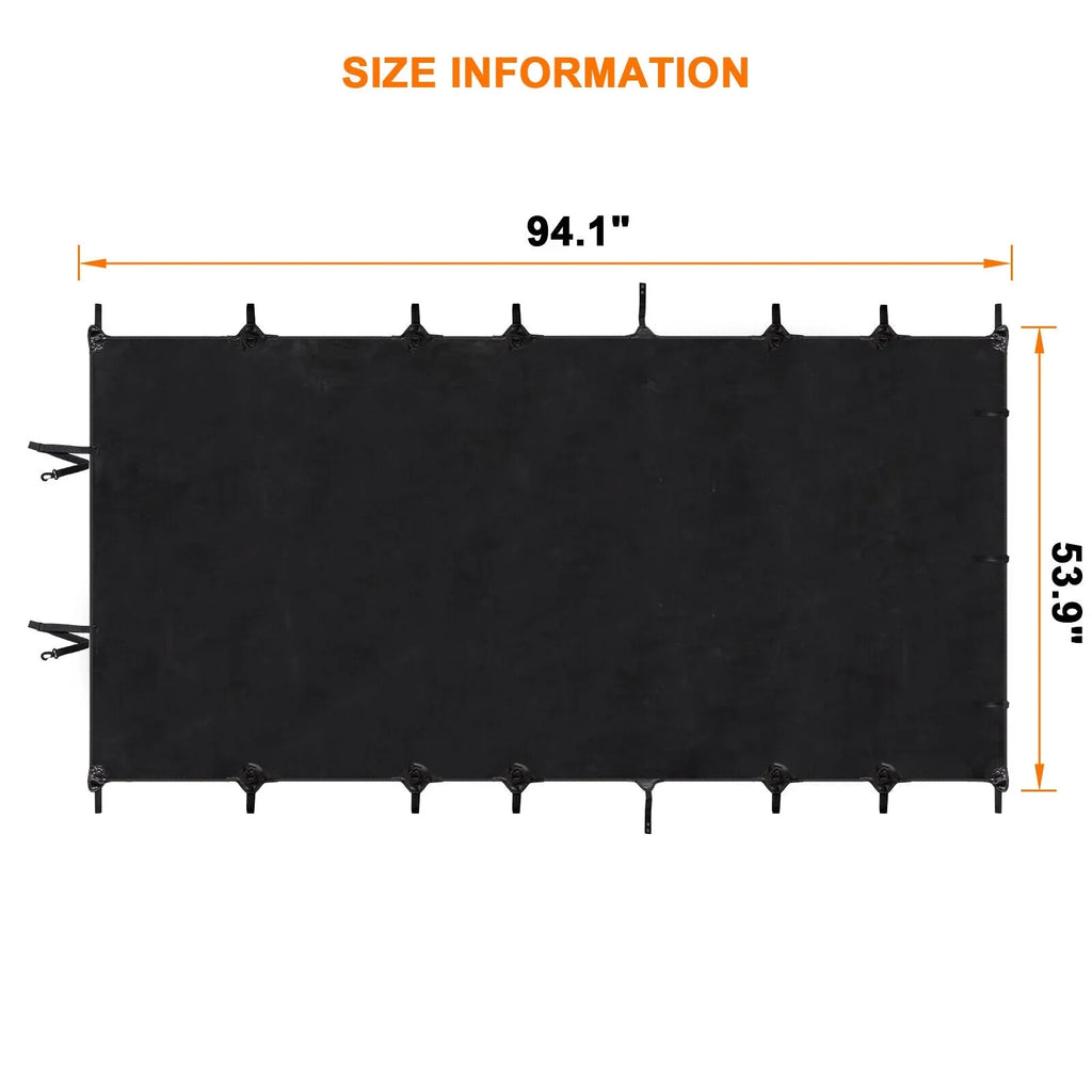 Soft Top Bikini Top Cover for Jeep Wrangler  2007-2017 2-Door Extended  Leather Anti- Top Roof Black