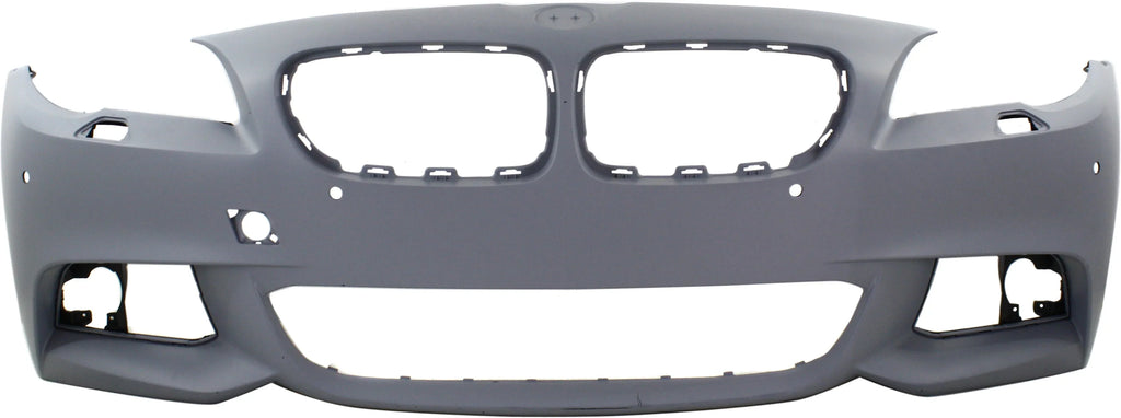 Front   Compatible For  5-Series 2011-2013 Primed with M Pkg with  Sensor Holes with Side View Camera Sedan