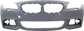 Front   Compatible For  5-Series 2011-2013 Primed with M Pkg with  Sensor Holes with Side View Camera Sedan