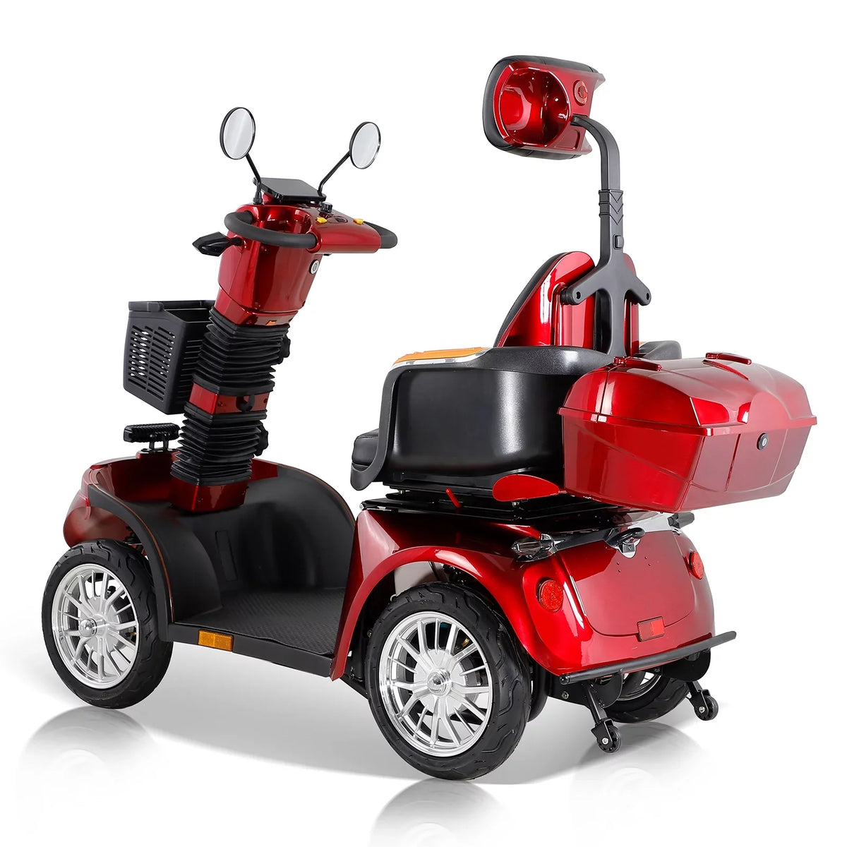 Fat tire scooter with comfortable seat and adjust seat and front handle 800W Powerful 4-Wheel Eletric Scooter