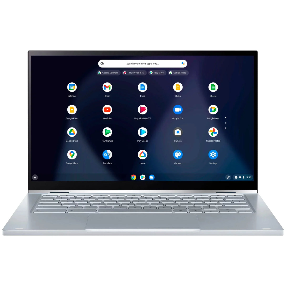 Chromebook Flip C433 14 2-in-1 Business Laptop 14"   Touchscreen Intel Core M3-8100Y Processor 8GB DDR4 64GB eMMC + 256GB  Card Intel  Graphics 615 -C Webcam Chrome  Silver