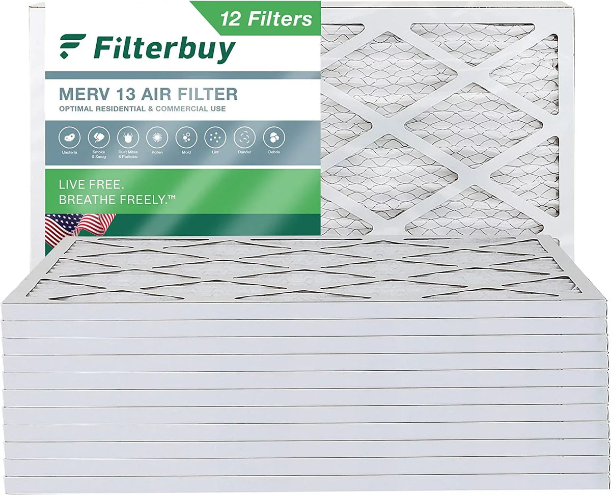 Filterbuy 20x36x1  13 Pleated   Furnace Air Filters (12-Pack)