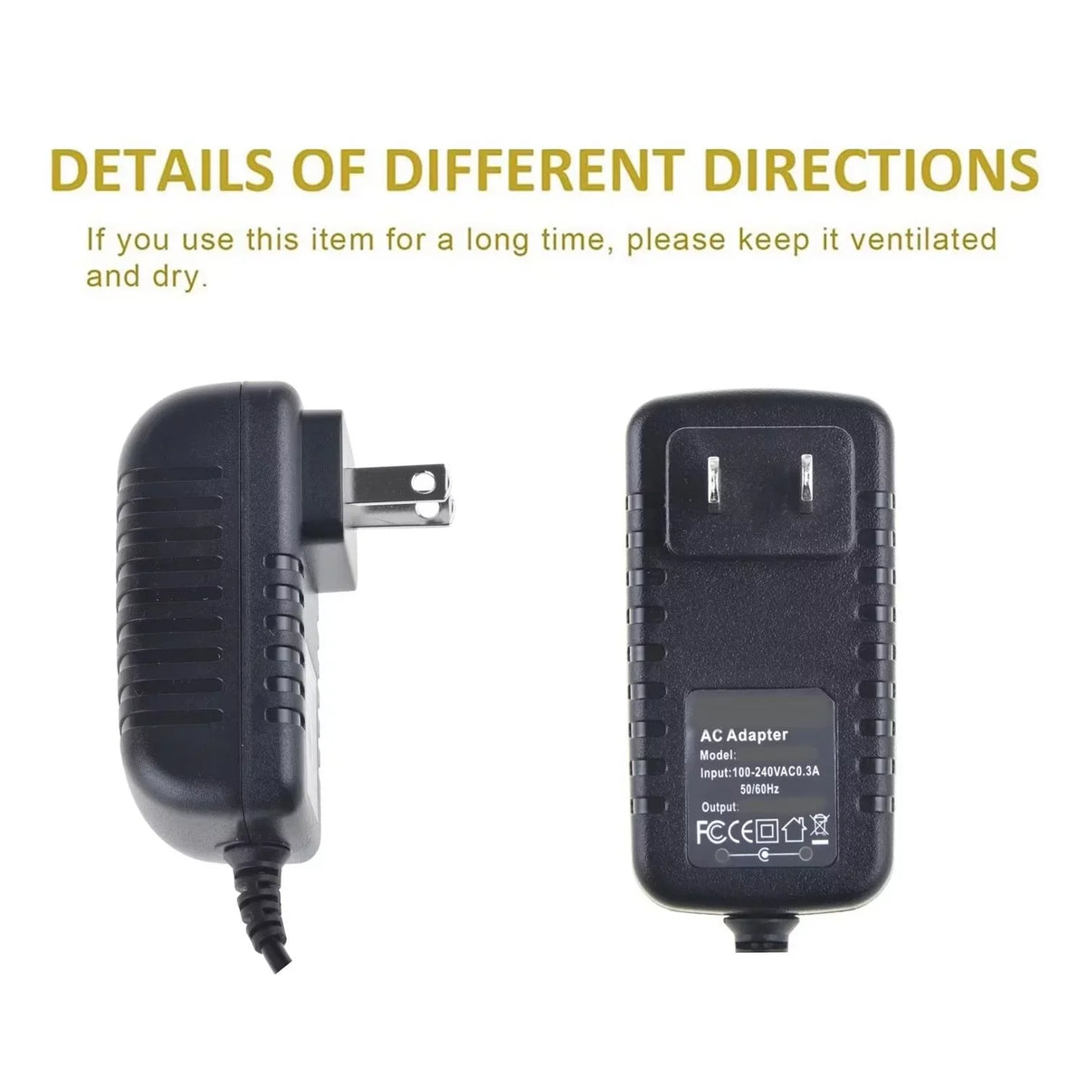 '-Geek  /  Adapter For Fostex -2 FR2 FR2- FR2LE Compact Flash Field Recorder Mixer Power Supply Cord Cable Charger Mains