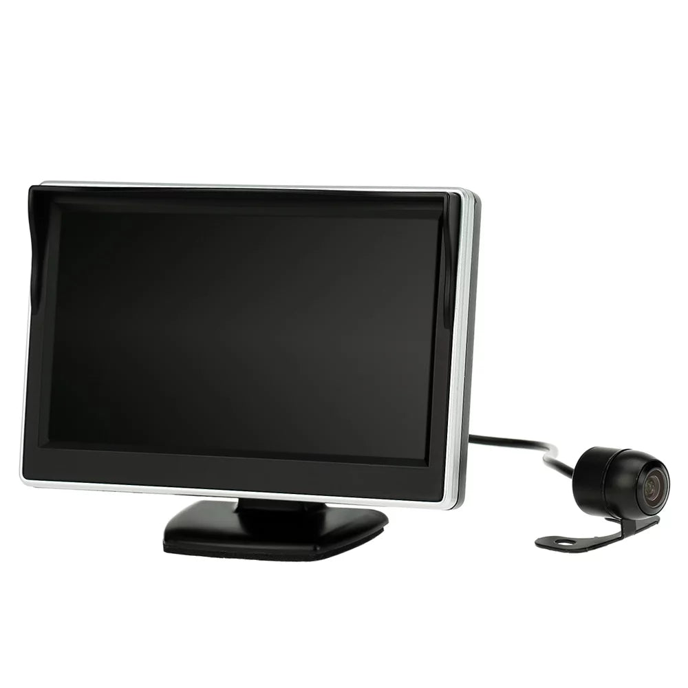 Monitor Yabuy 5 Inch   Display Monitor Car Rear View Backup Reverse System + Parking Camera