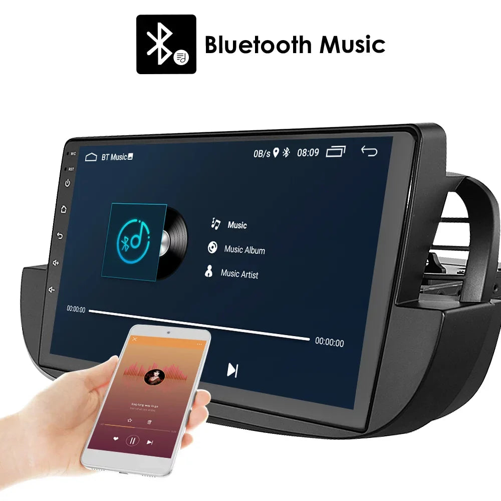 Android 12  Navigation Wifi 2+32GB  Carplay Car Stereo Radio Head Unit For Fiat 500 2007-2014