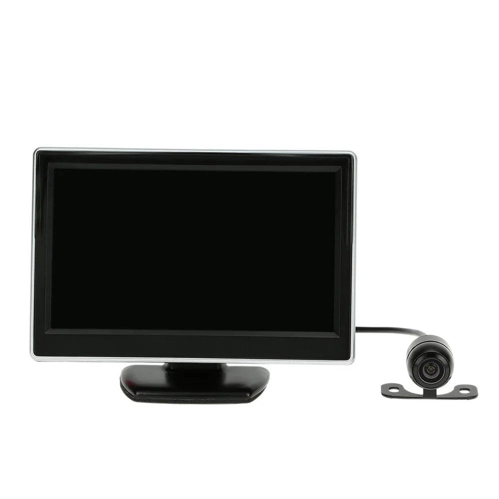 Monitor Yabuy 5 Inch   Display Monitor Car Rear View Backup Reverse System + Parking Camera