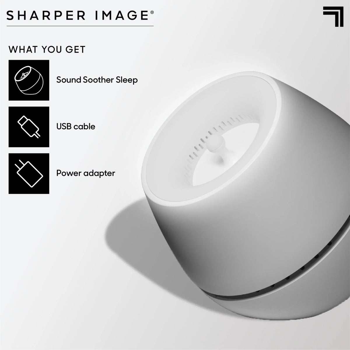 Sharper Image® Sound Soother Wind, White Noise Machine With  Glow