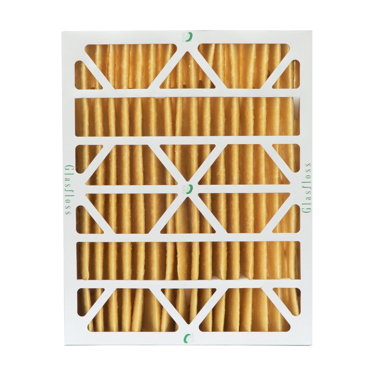 2 Pack of 20x24x4  11 Pleated 4" Inch Air Filters by Glasfloss. Actual Size: 19-3/8 x 23-3/8 x 3-3/4