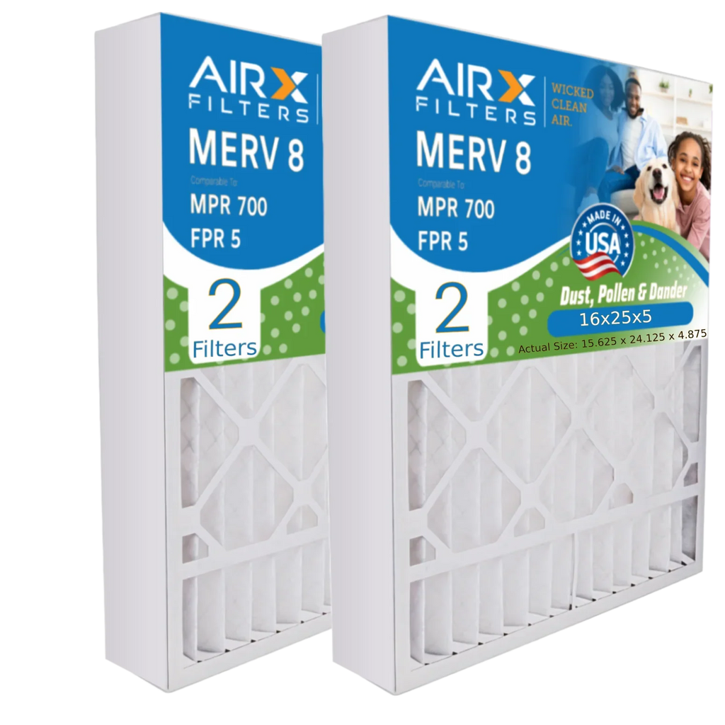 16x25x5 Air Filter  8 Comparable to  700 &  5 Compatible with ReservePro 4511 Premium  Made 16x25x5 Furnace Filter 2 Pack by     .