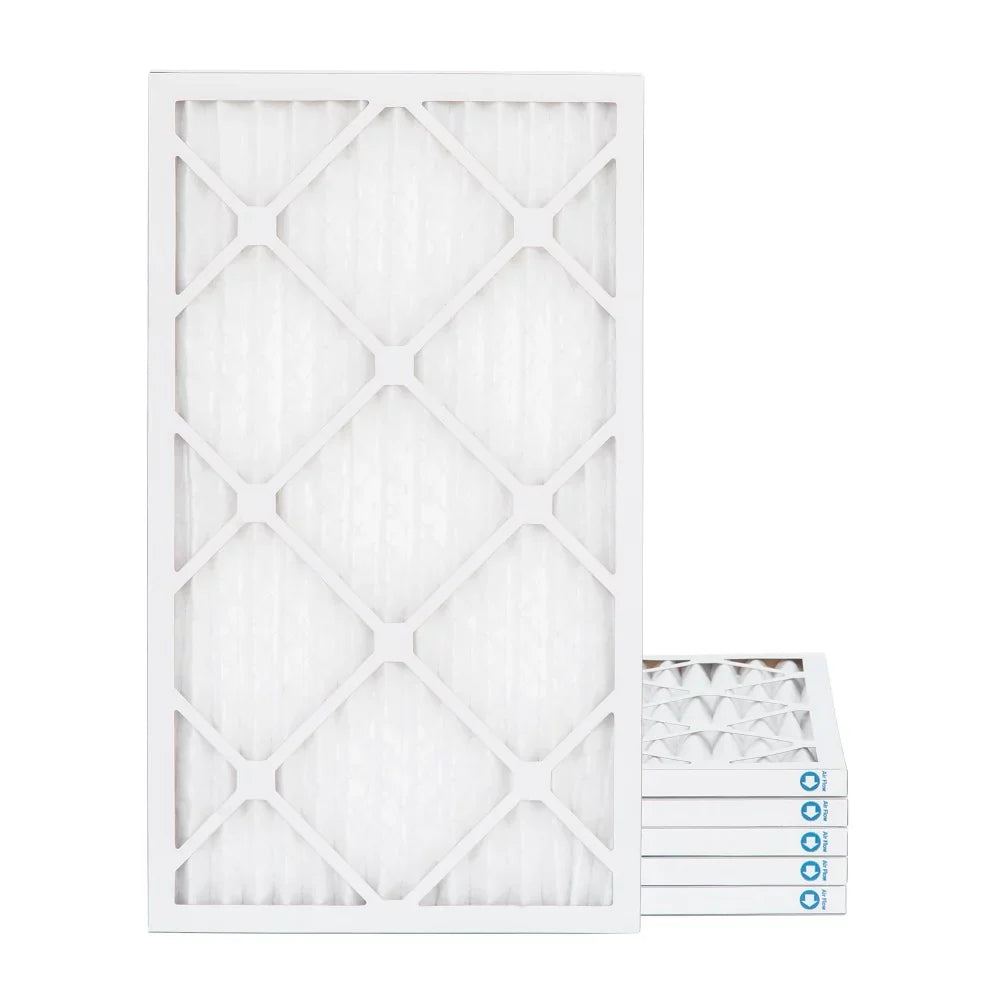 12x20x1  11,  1000 Pleated  Furnace 1" Air Filters by Pamlico. Quantity 6. Actual Size: 11-1/2 x 19-1/2 x 3/4