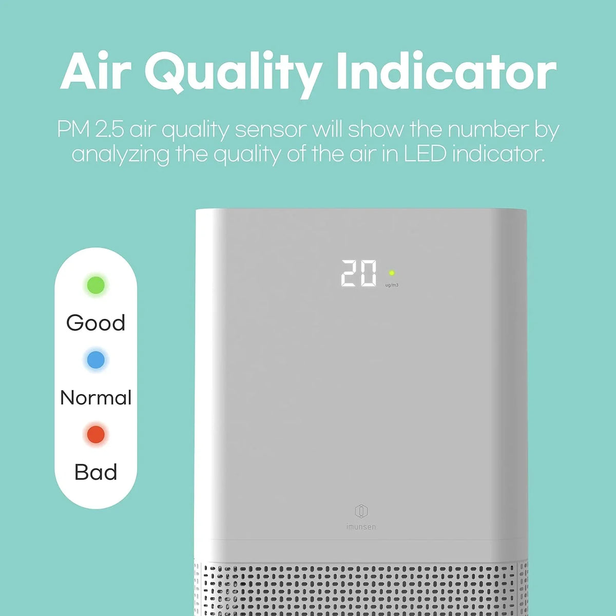 Open Box  M-001W True  13 Filter Air Purifier with Quiet Auto Sleep Mode,White