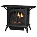 10000  Porcelain Millivolt Coutour Burner Log Set, Black - Natural Gas