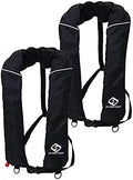 2PACK Floattop Adult Automatic Inflatable  Life Jacket Life Vest 150N Buoyancy with 33 Gram CO2 Cylinder