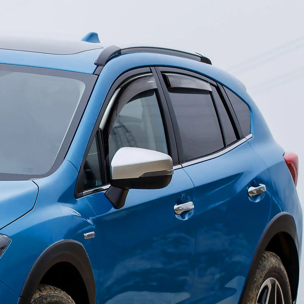 Goodyear Shatterproof in-Channel Window Deflectors for Subaru  Crosstrek 2018-2023/Impreza Hatchback 2017-2023, Rain Guards, Window Visors for Cars, Vent Deflector, Car Accessories, 4 pcs - GY003477
