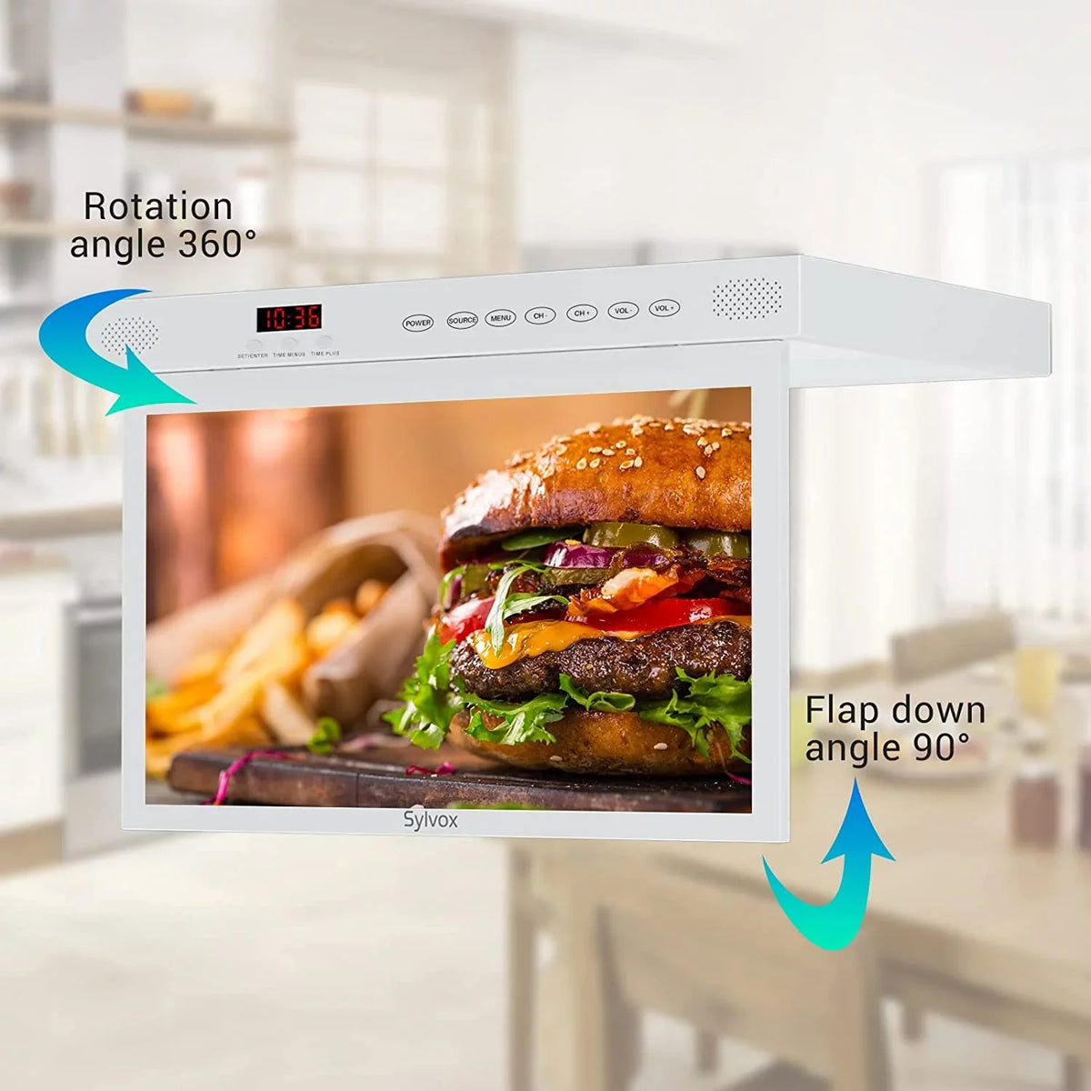 15.6 inch Smart Kitchen , 1080P  Under Cabinet , Smart Android  Built-in Google Play, Support Google Assistant WiFi Bluetooth