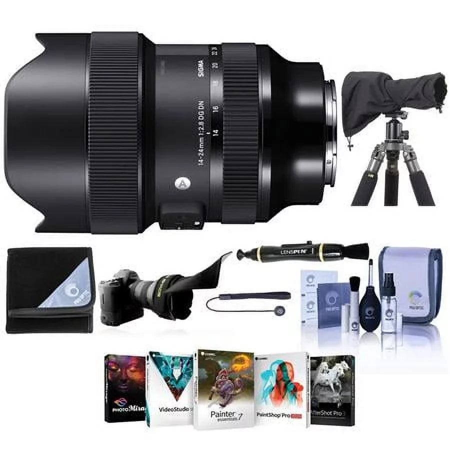 14-24mm f/2.8    Lens for Sony E, Bundle with  Software Kit, RainCoat Rain Sleeve, Cleaning Kit, Flex Lens Shade, Lens Cap Tether, Lens Wrap, Lens Cleaner