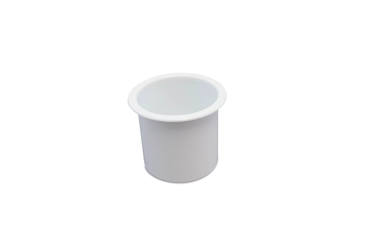 Red Hound Auto 100 Cup Holder Plastic Pocket Recessed Insert Universal for Boat  Car Truck Sofa Game Table Marine Pontoon Motorhome Bulk Camper White
