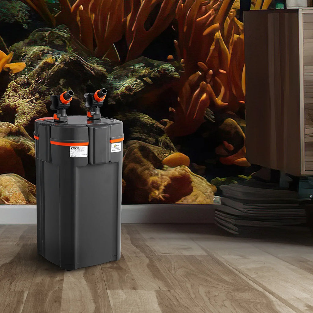 25w  Lamp 235 Gallon Aquarium Canister Filter Fish Tank Quiet