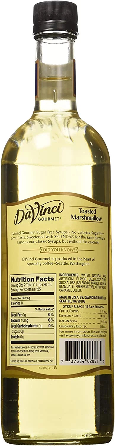 Da Vinci   Toasted Marshmallow Syrup 750mL