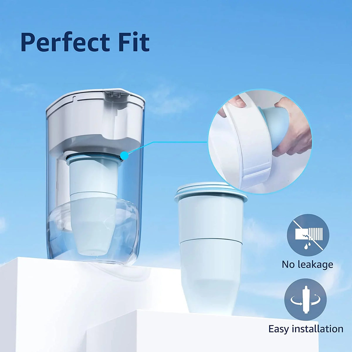 6 Pack  -017 Replacement for ZeroWater® -017 Pitcher Water Filter
