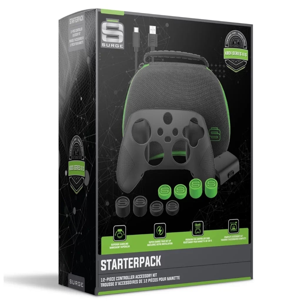 Microsoft Xbox Series S 512GB Digital Console with Extra Wireless Controller - Pulse Red - Surge 12 Piece Accessory Kit and  Dual Charge Base with Microfiber Cleaning Cloth