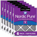 18X30x1 (17 3/4 X 29 3/4 X 3/4) Furnace Air Filters  8 Pleated Plus Carbon 6 Pack