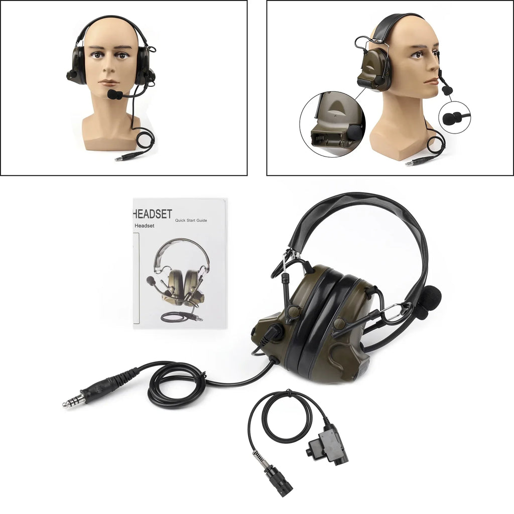 Z Tactical H50 Headset with U329 Microphone for /-152, /-148 Radio Handle