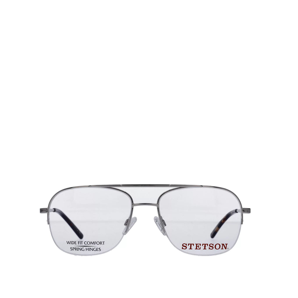 Stetson Men's Square Eyeglasses,  XL31, Gold, 59-18-150, with Case