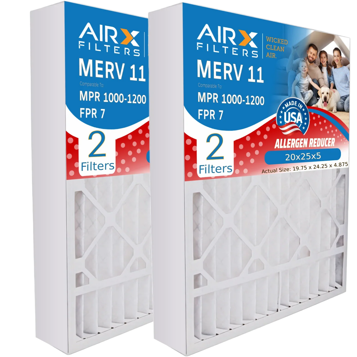 20x25x5 Air Filter  11 Comparable to  1000,  1200 &  7 Compatible with Field Controls # 46568600 Premium  Made 20x25x5 Furnace Filter  11 by     .