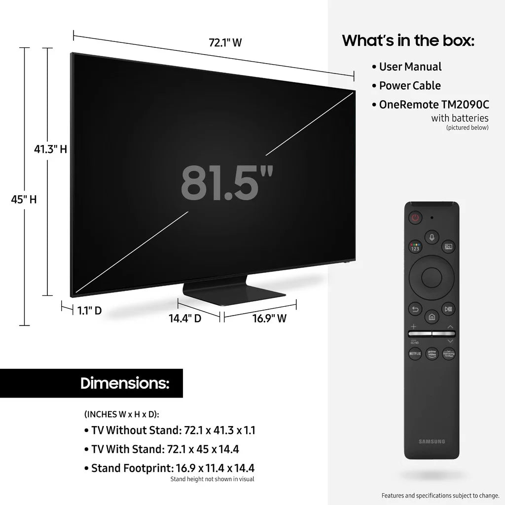 82” Class 8K Ultra  (4320P)  Smart   QN82Q800T 2020