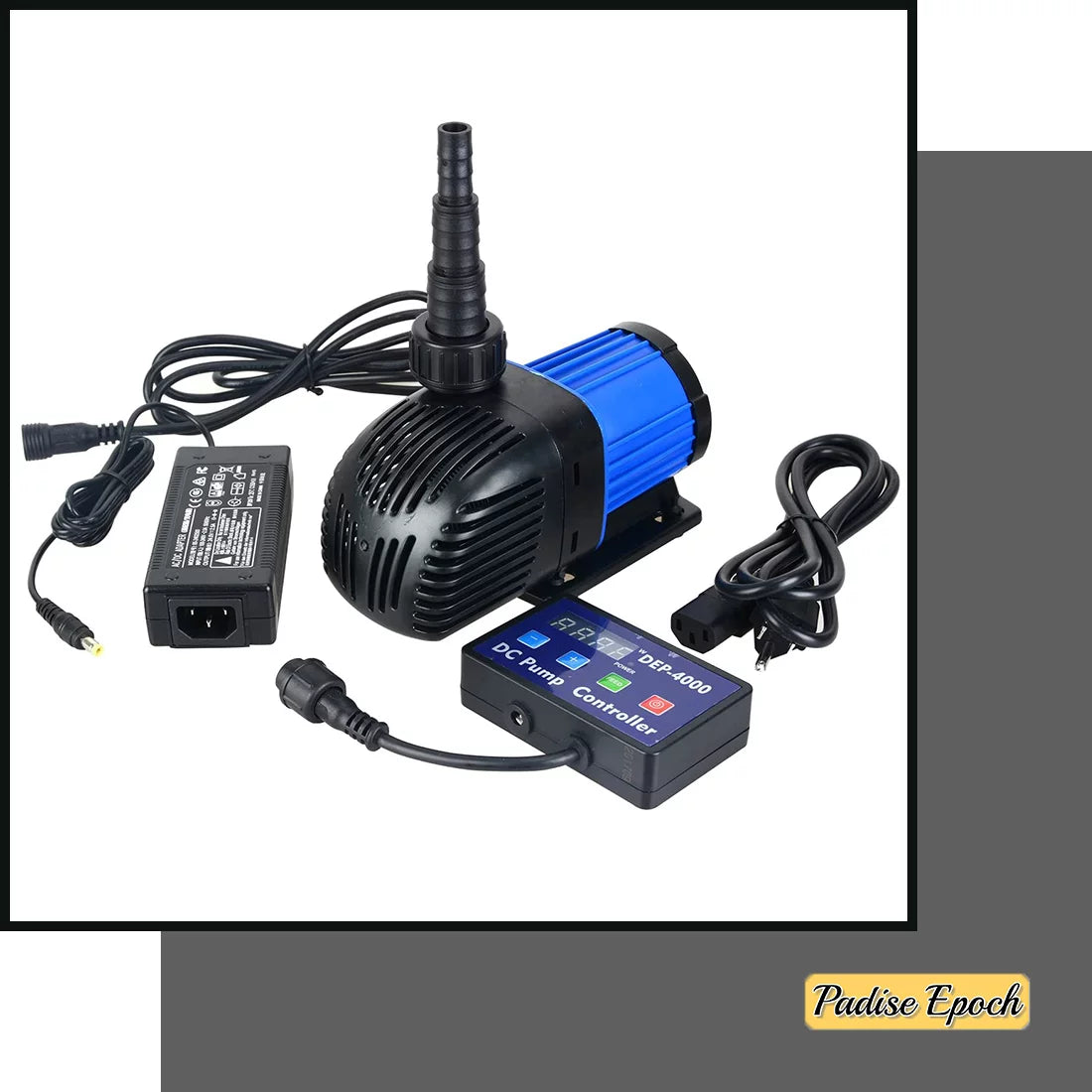 Aquarium 24 V  Quiet Return Pump with Controller 1052  Submersible and Inline Water Pump with Feeding Mode and Memory Function for Fish Tank Pond Fountain and Sump Circulation