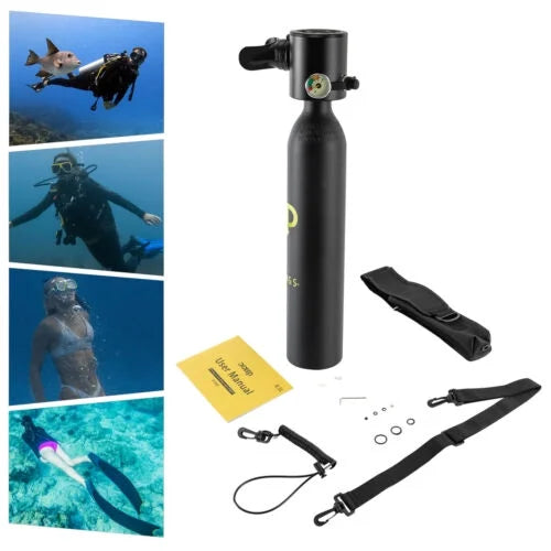 0.13gal Mini Scuba Tank Dive Diving Underwater Breath Device Cylinder Oxygen Set