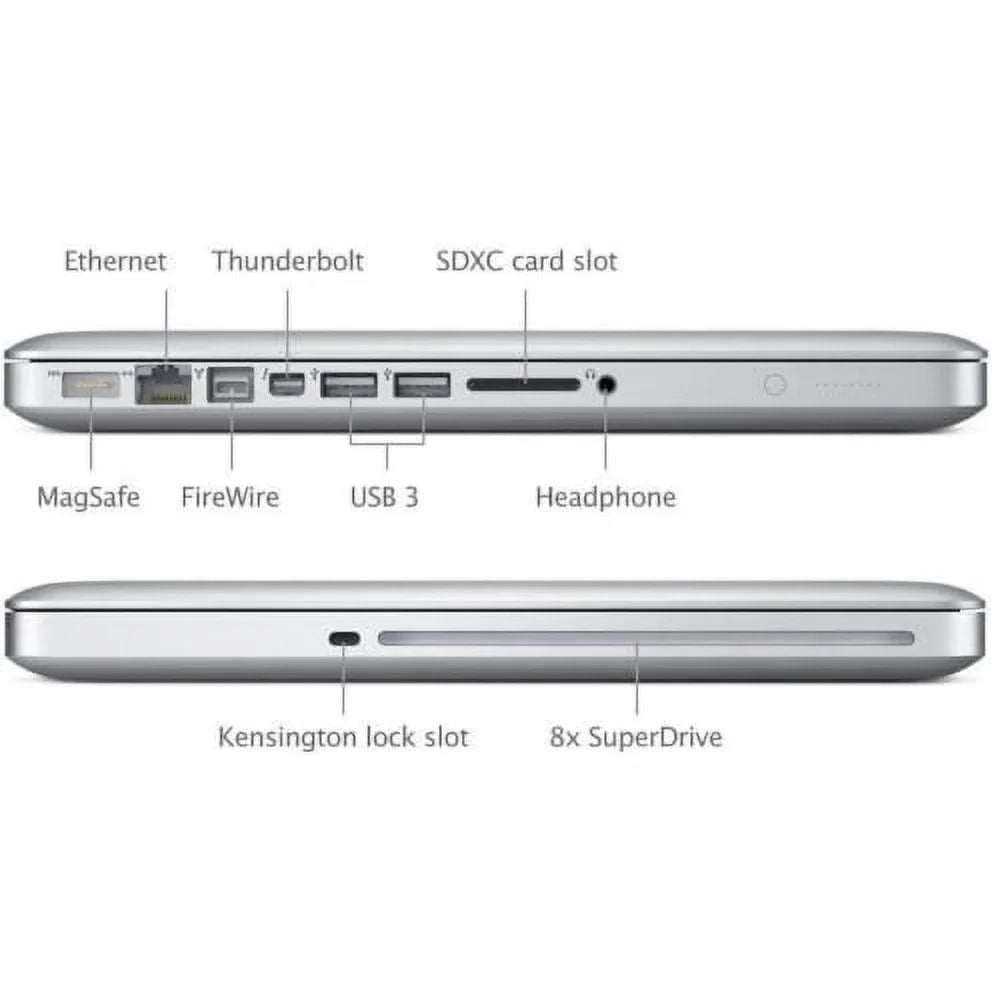 Pre-Owned Apple MacBook Pro Laptop Core i7 2.9GHz 4GB  320GB  13" Silver MD102LL/A (2012) Refurbished - Fair