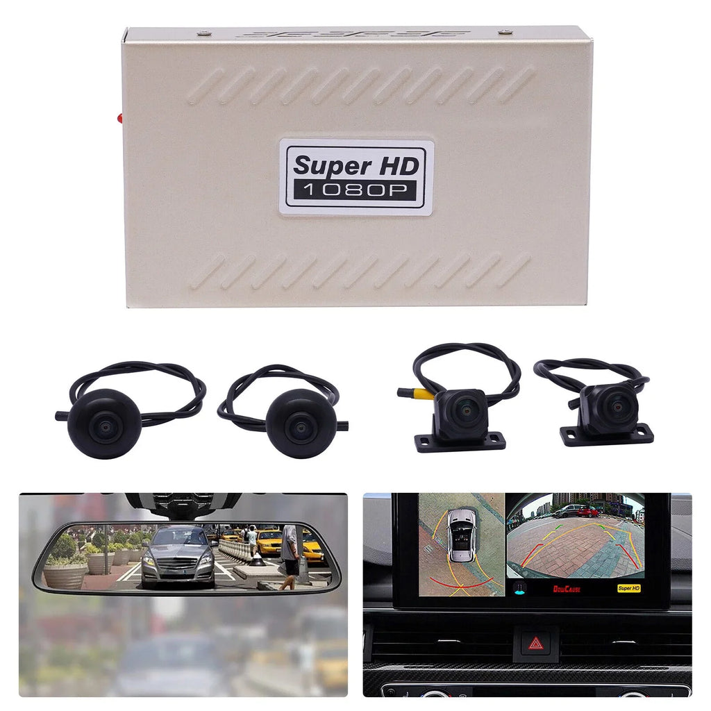 360° Lens Car  Dash Cam Video Recorder  Image Sensor Rear Camera