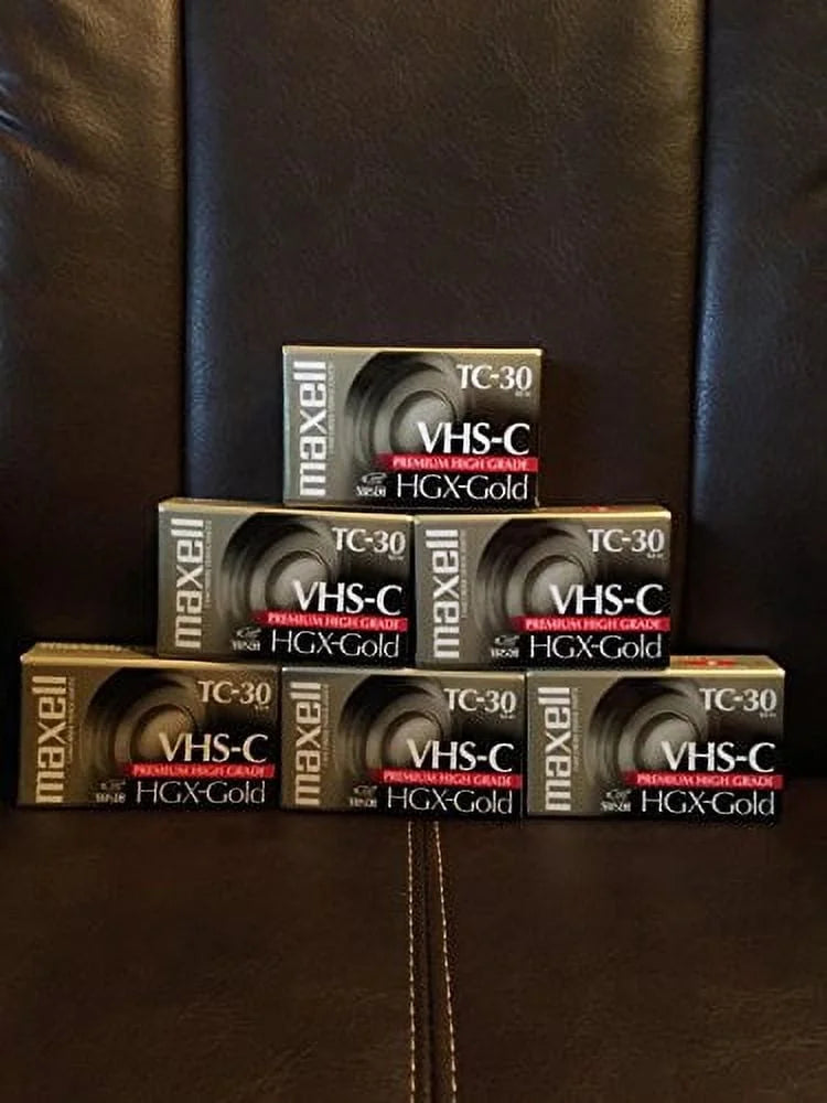 Maxell -C Camcorder, -Gold -30, 6-Pack