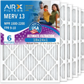 18x24x1 Air Filter  13 Comparable to  1500 - 2200 &  9 Electrostatic Pleated Air Conditioner Filter 6 Pack   Premium  Made 18x24x1 Furnace Filters by     .