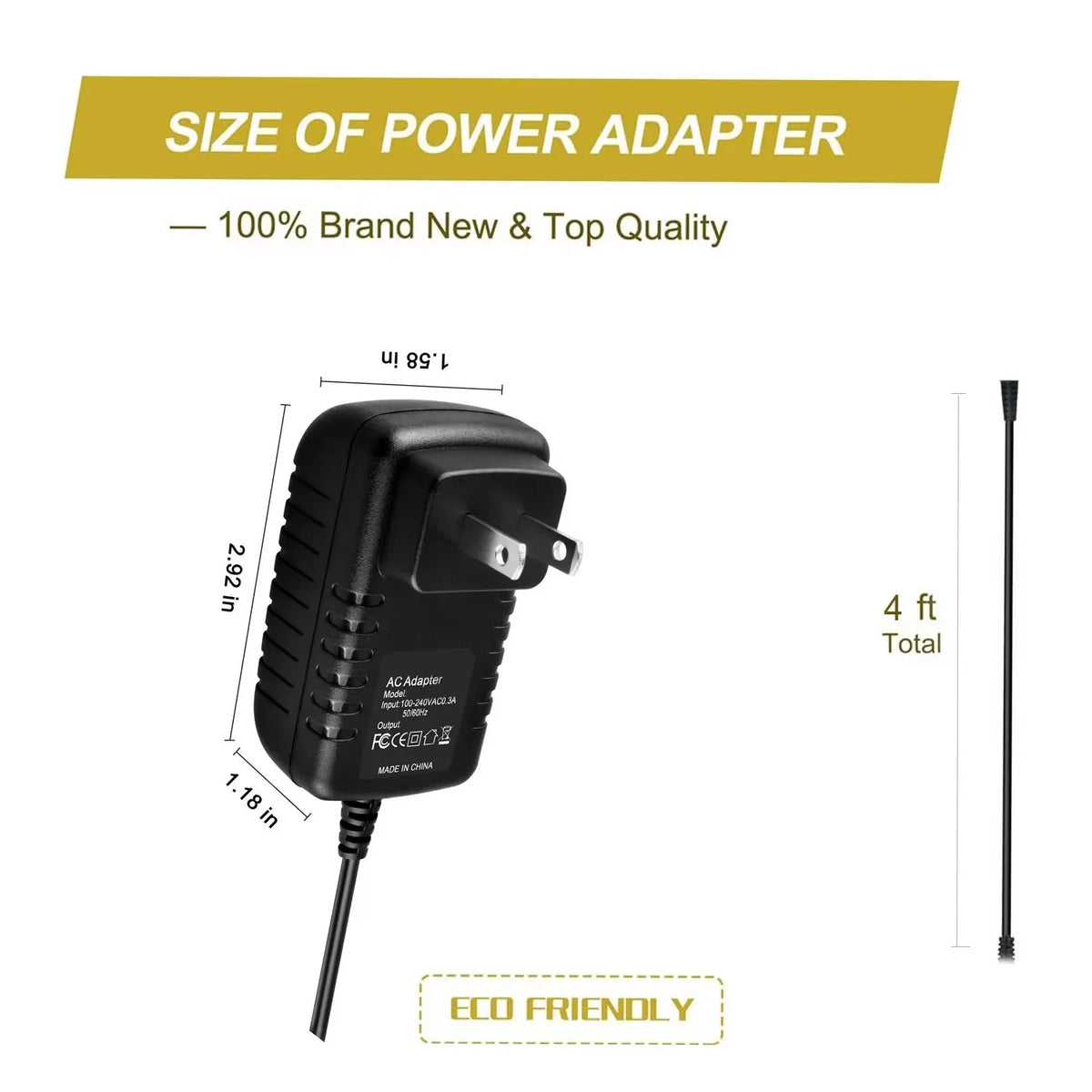 '-Geek  /  Adapter For Fostex -2 FR2 FR2- FR2LE Compact Flash Field Recorder Mixer Power Supply Cord Cable Charger Mains