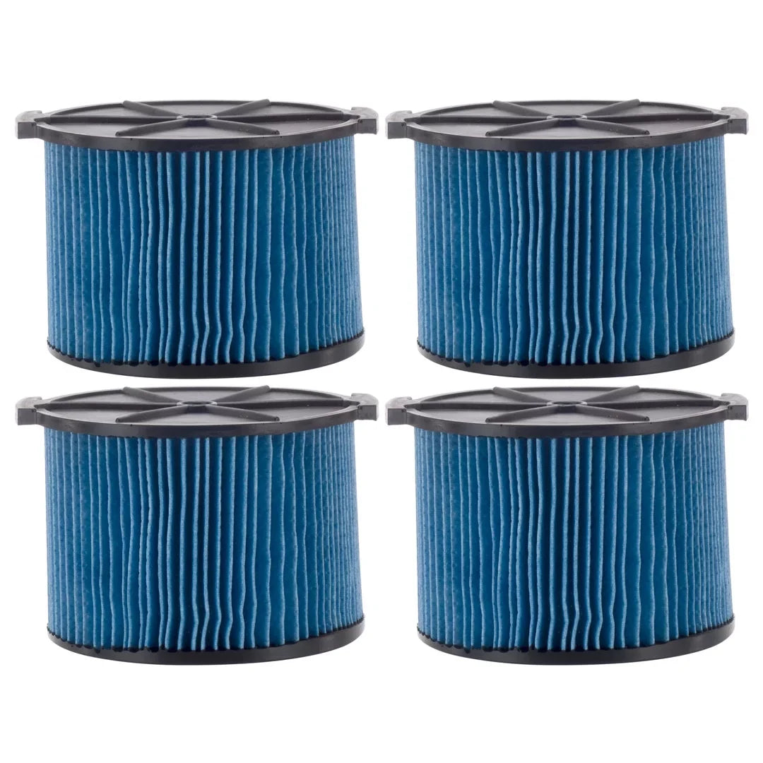 4 Pack VF3500 3-Layer Fine Dust Cartridge Filter Replacement Part 26643 Compatible with  3-4.5 Gallon Wet & Dry Portable Vacuums