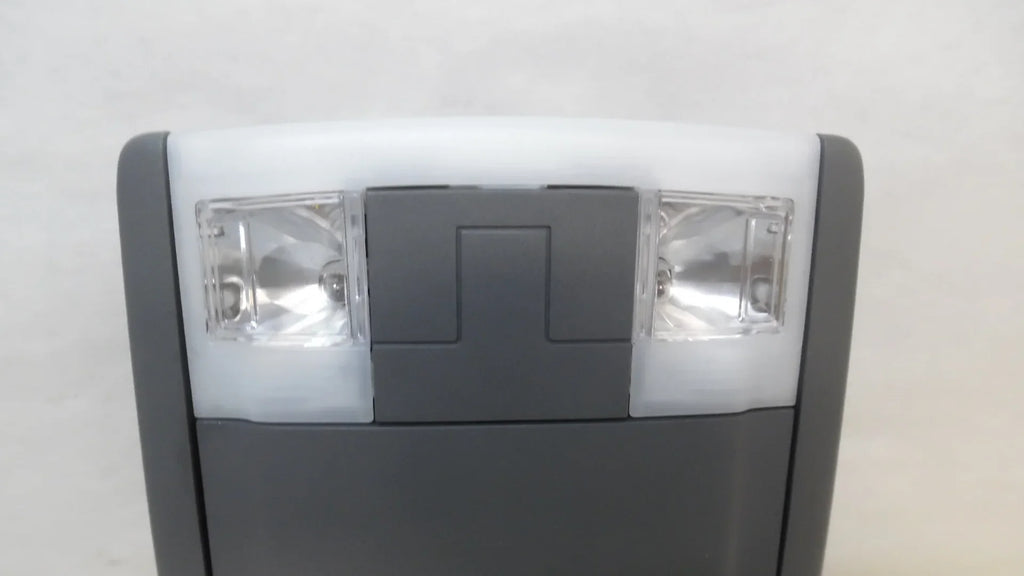 Pre-Owned 2009-2014 Ford F150 Overhead Ceiling Roof Console Double Bin Gray  (Good)