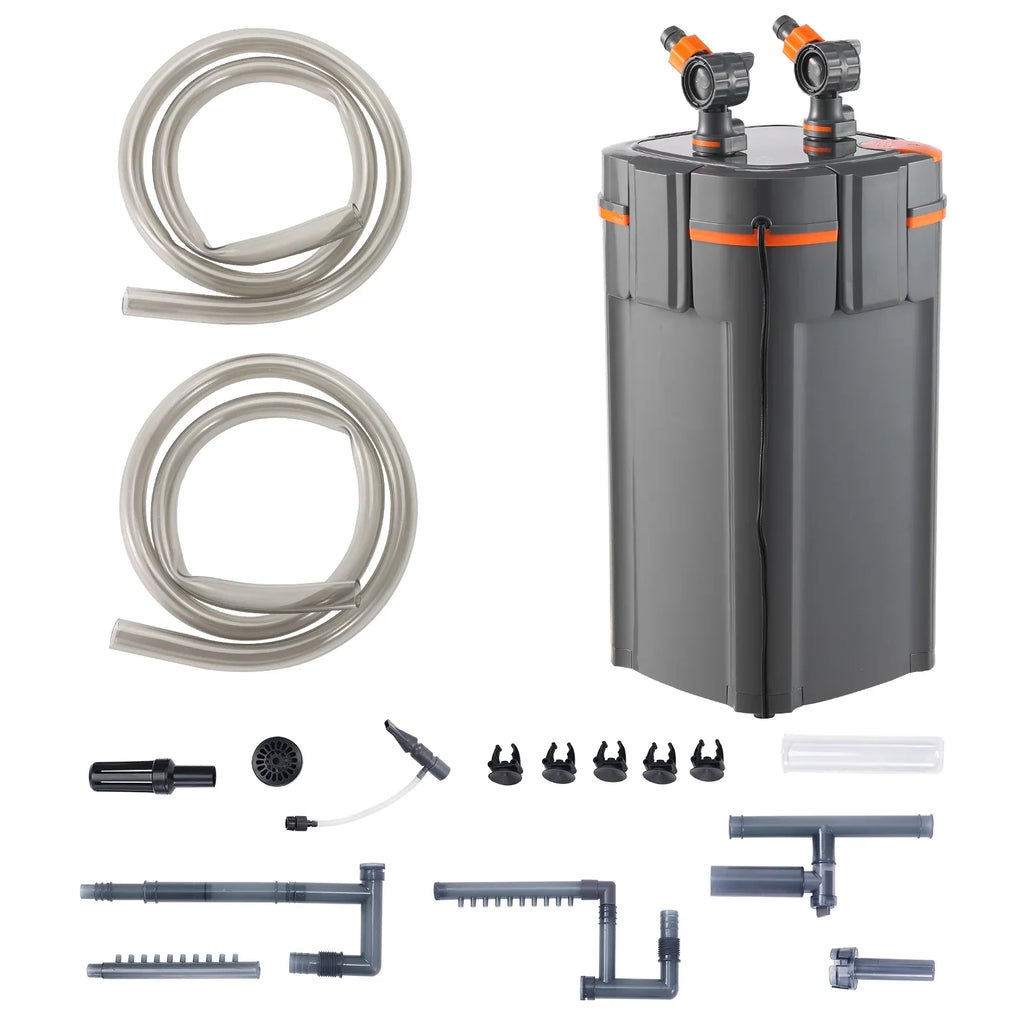 25w  Lamp 235 Gallon Aquarium Canister Filter Fish Tank Quiet