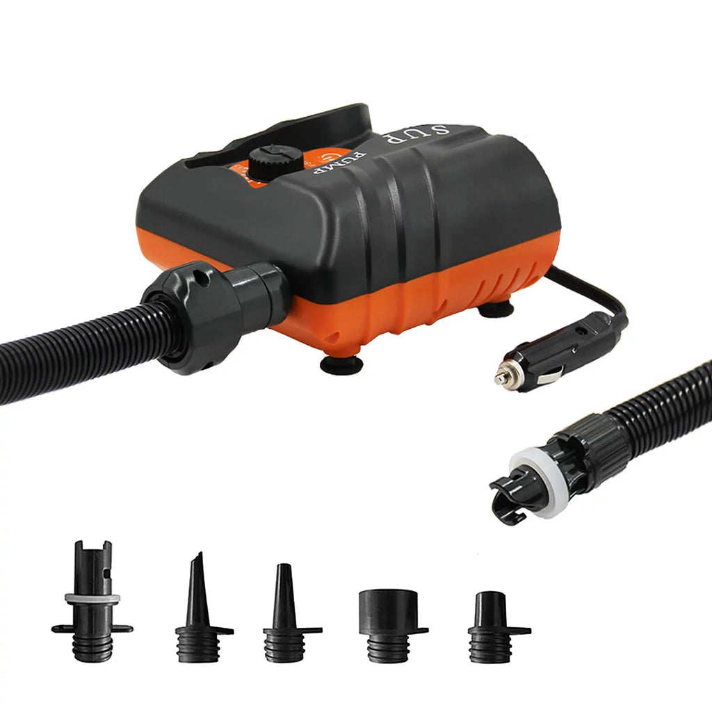 Anself Easy to Use 16  Electric Air Pump with 6 Nozzles for Inflatables and Boats,