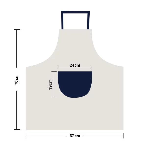 Virescence Afforest Greening Bag Apron Adjustable Bib Cotton Linen  Kitchen Pocket Pinafore