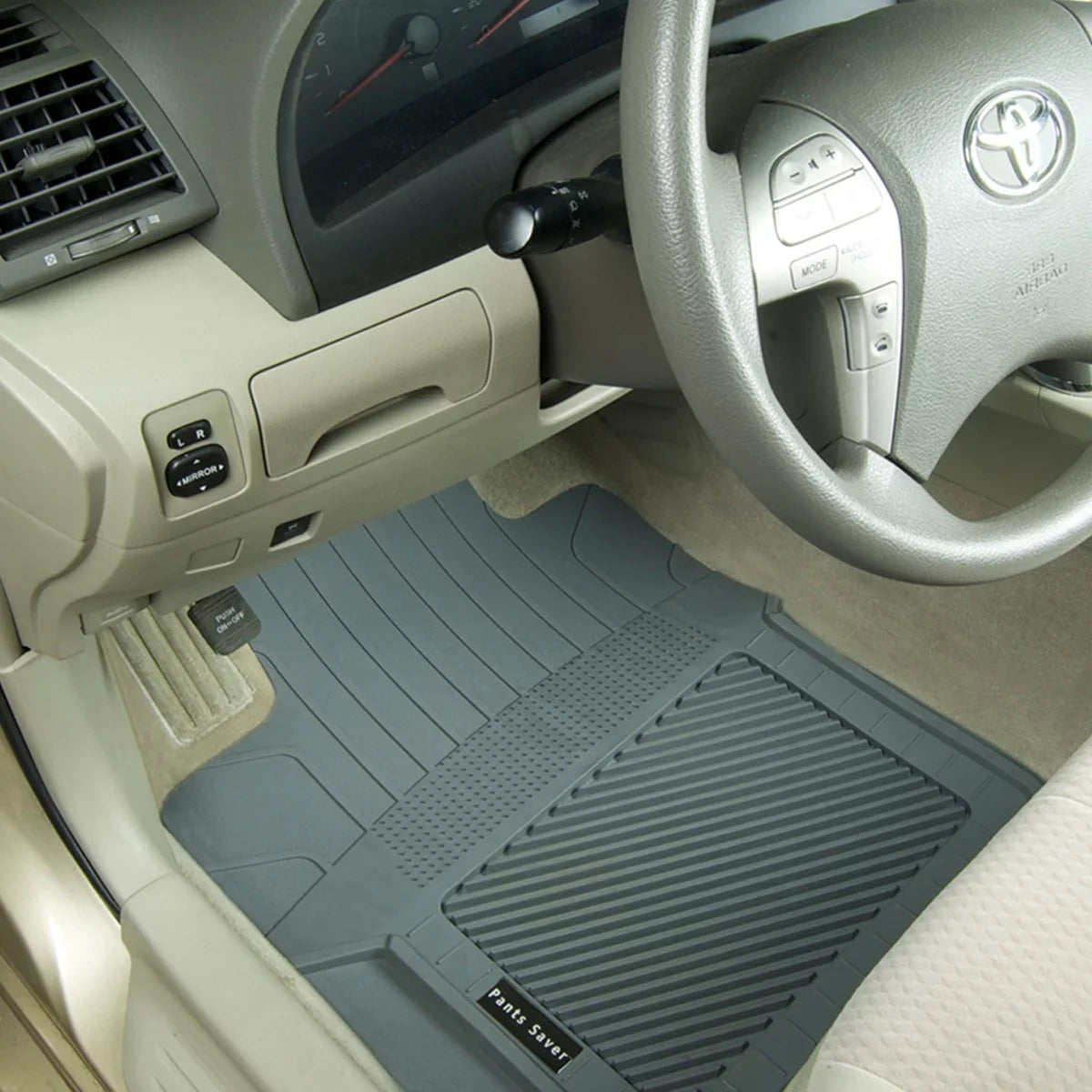 PantsSaver Custom Fit Automotive Floor Mats for Dodge Grand Caravan 2021 All Weather Protection for Cars, Trucks, , Van, Heavy Duty Total Protection Black