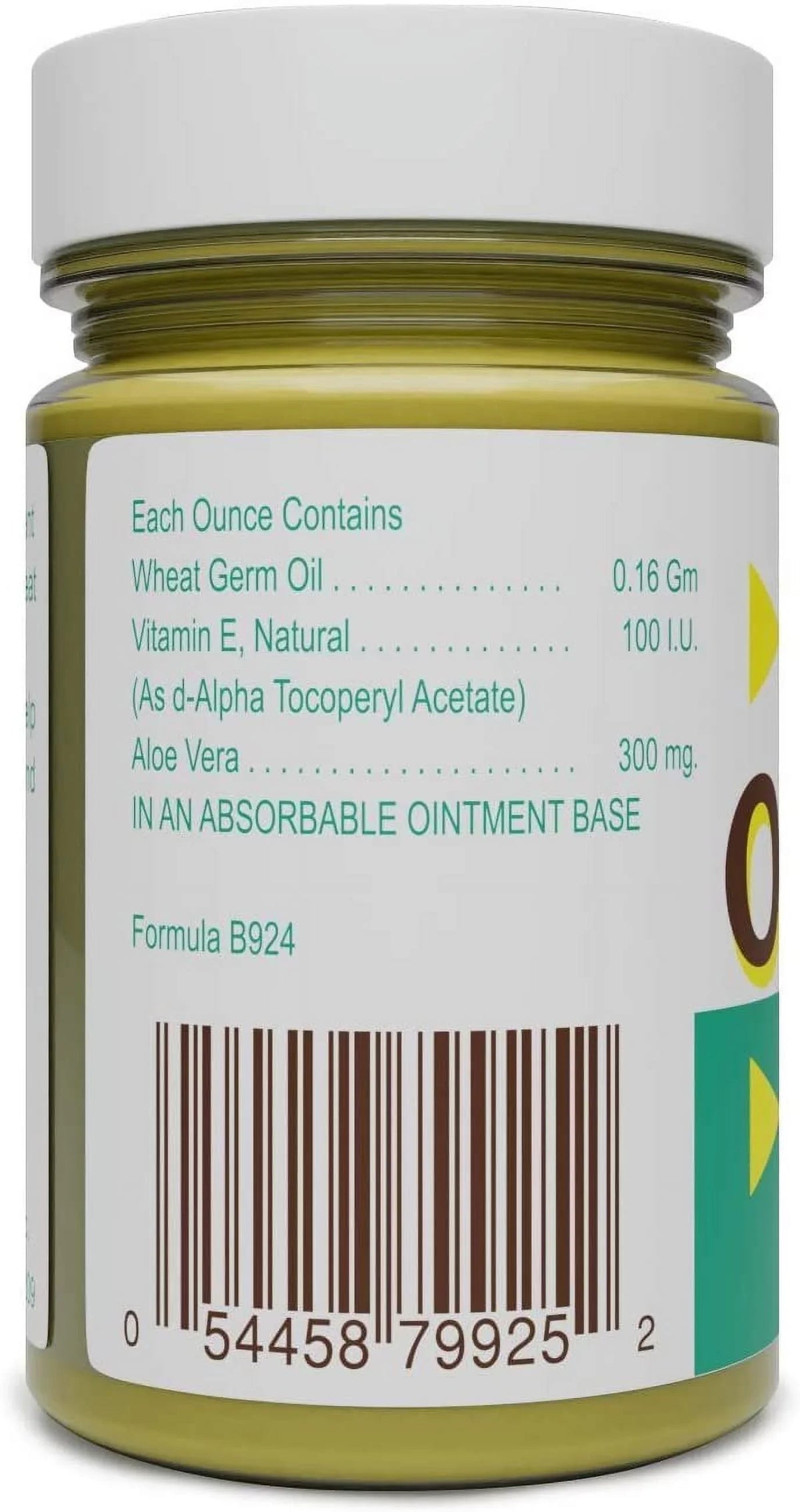 3 Pack Basic Organics for Dry Skin, Wrinkles, & Stretch Marks Wheat Germ Oil Aloe Vera E-Ointment  2 oz