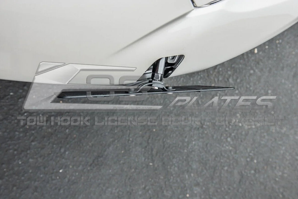 Extreme Online Store Replacement for 2016-Present Mazda Miata  |  Plate Version 2 Full Sized Front Bumper Tow Hook License Relocator Mount Bracket