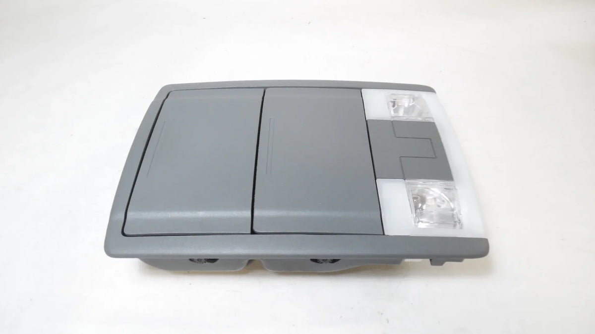 Pre-Owned 2009-2014 Ford F150 Overhead Ceiling Roof Console Double Bin Gray  (Good)